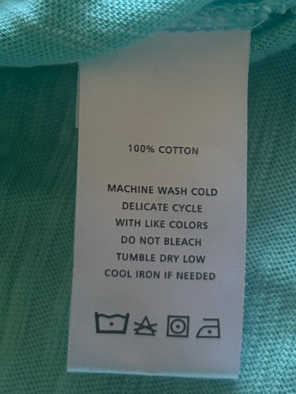 ANTHROPOLOGIE Lilla P Aqua Slub Knit Cotton Long Sleeve Tee Size S EUC - Picture 5 of 7